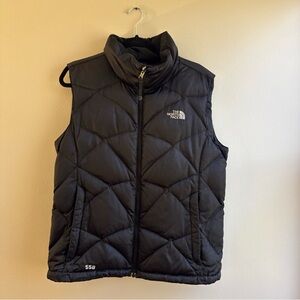 Women’s North Face Black 550 Winter Puffer Satin Vest L